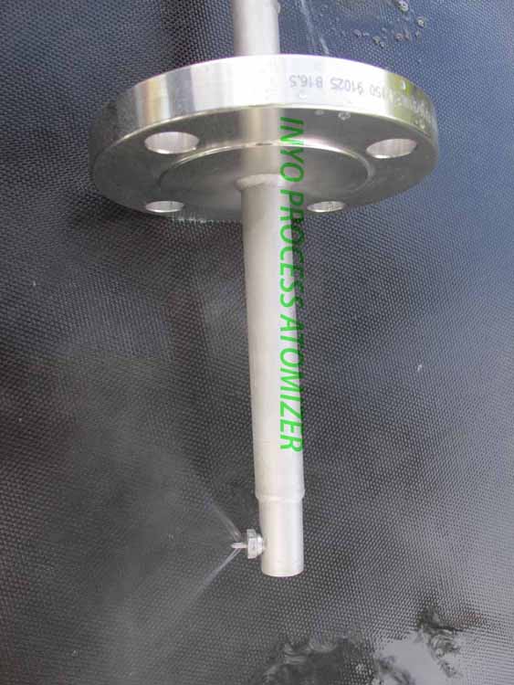 spraying small cone flanged atomizer