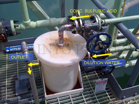 original acid mixer that caused problems with Graver Clarifier